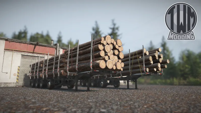 图片[1]-TWM Flying Moose 51FT Logging Trailer Pack-ModFans