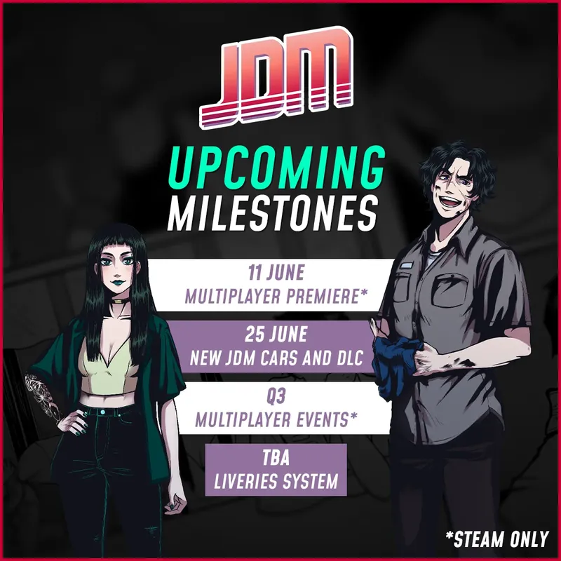图片[3]-JDM《日本漂移大师》多人模式终上线，Steam版6月11日率先开放自由漫游-ModFans