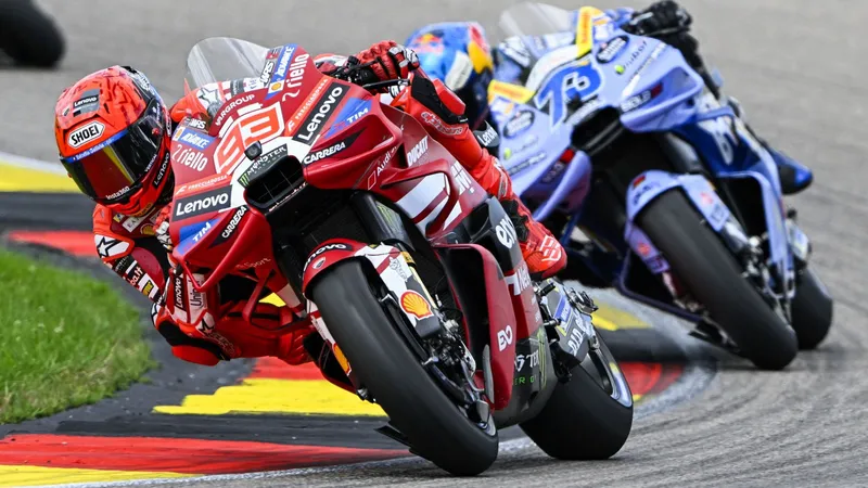 图片[1]-[MotoGP] 萨克森灵热身赛：马奎兹领跑杜卡迪包揽前三，迪詹南托尼奥摔车无碍-ModFans