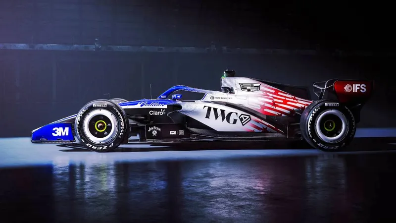 [涂装] 凯迪拉克银石献礼美国独立日，F1赛车披星条旗涂装-ModFans