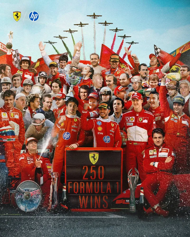 [F1] 埃尔康盛赞法拉利第250场大奖赛胜利：伟大之事由此而生-ModFans