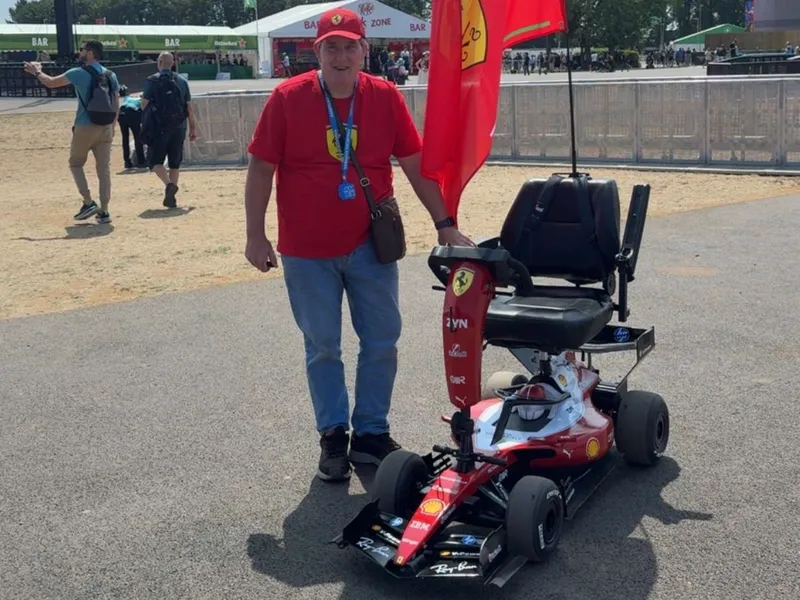 [F1] 英国车迷将代步车改装成法拉利F1赛车，银石赛道引轰动-ModFans