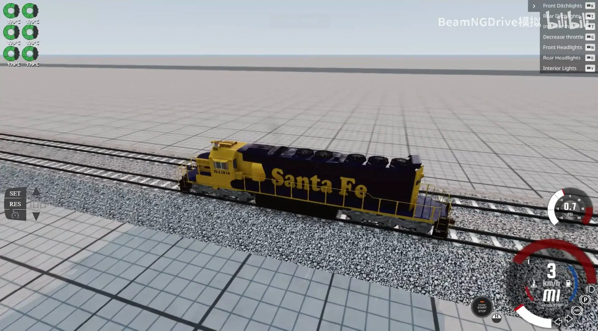 BeamNG.Drive GridTrain Map 铁轨地图_ModFans