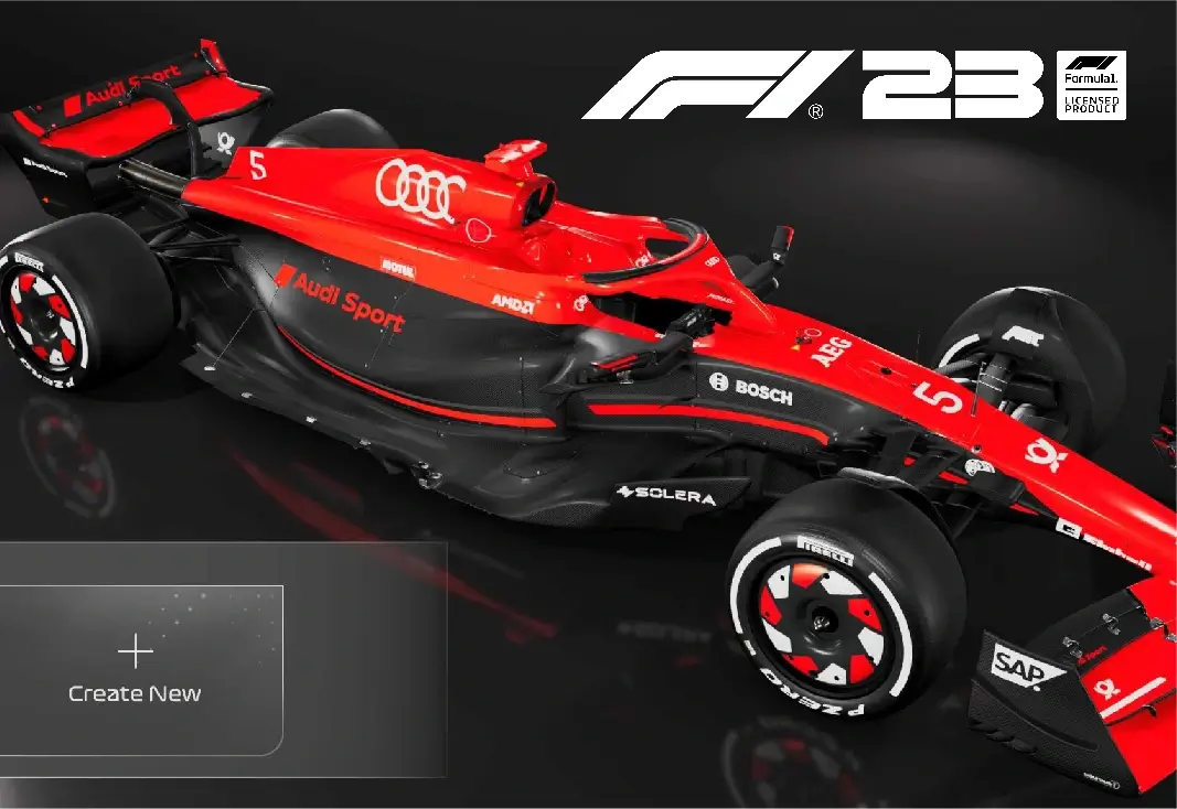 F1 23 奥迪MOD MyTeam 黑白红3选一，三套_ModFans