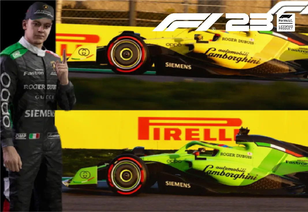 F1 23兰博基尼MOD My Team 生涯 黄绿两套_模组展示
