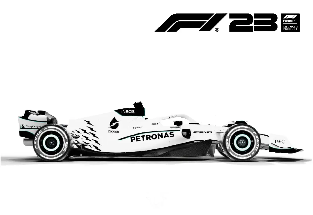 F1 23 梅赛德斯奔驰白色MyTeam_ModFans