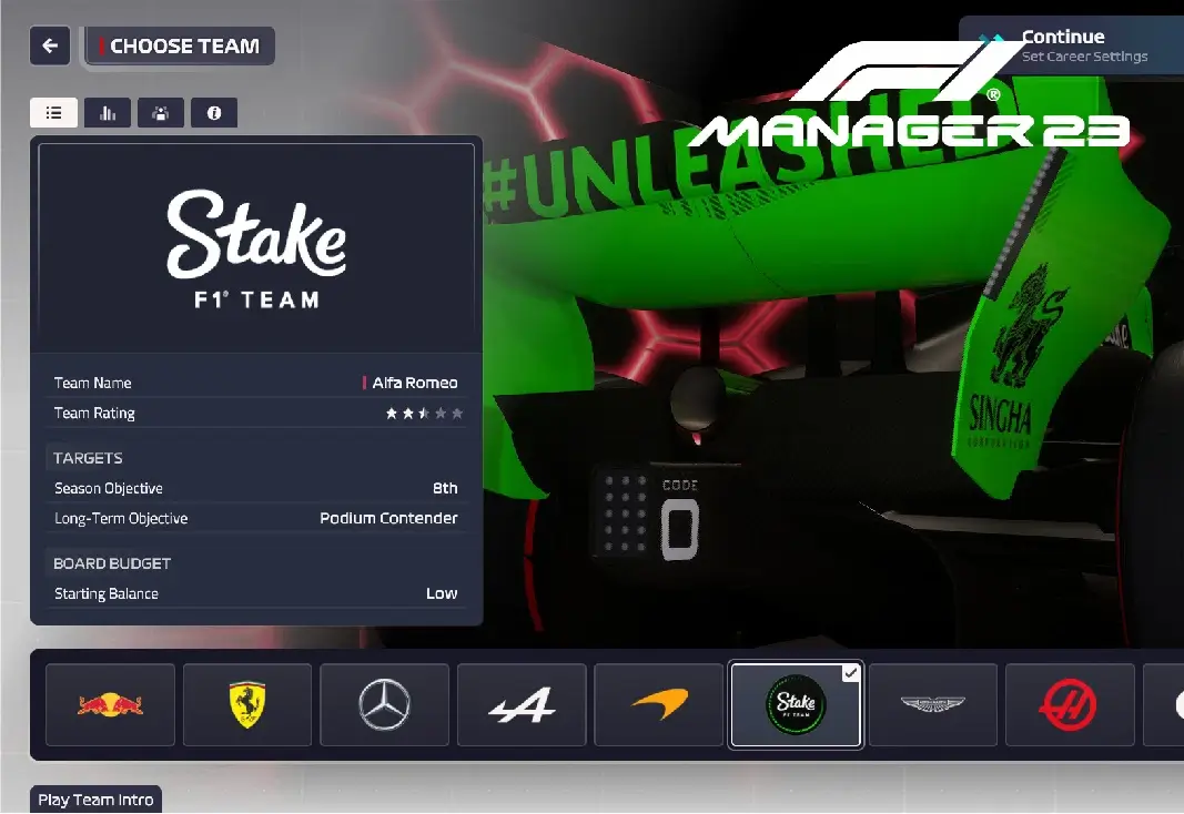 F1 manager 23 stake 取代阿罗MOD_ModFans