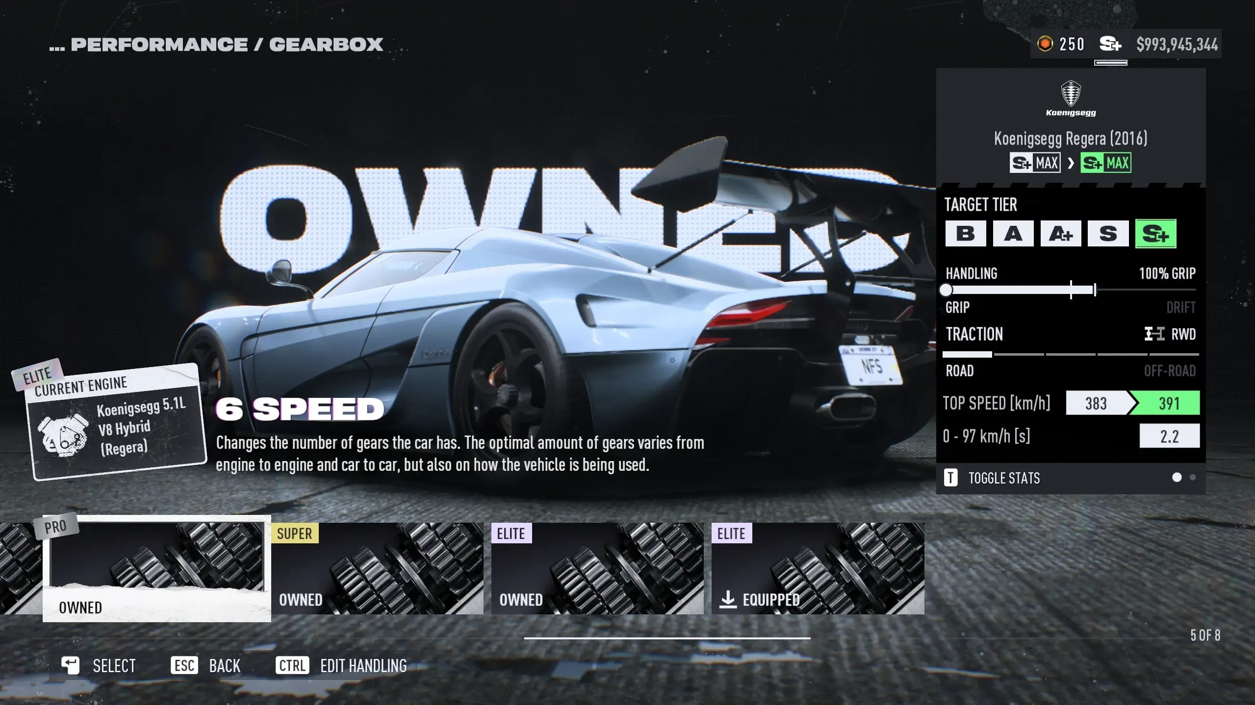 极品飞车：不羁  解锁8档位_ModFans