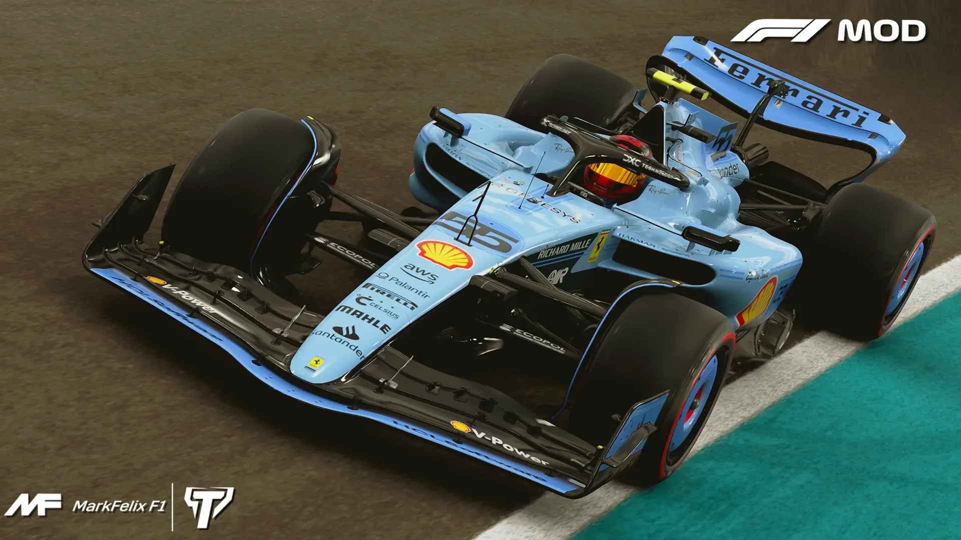 F1 23  法拉利 USA蔚蓝色概念车_ModFans