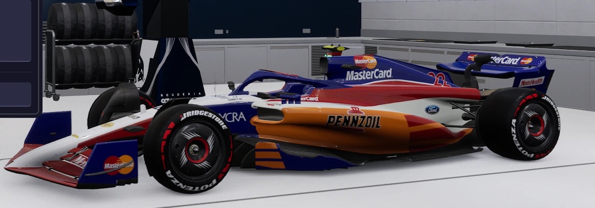F1 车队经理2023  万事达卡 Lola 1997 灵感汽车涂装_ModFans