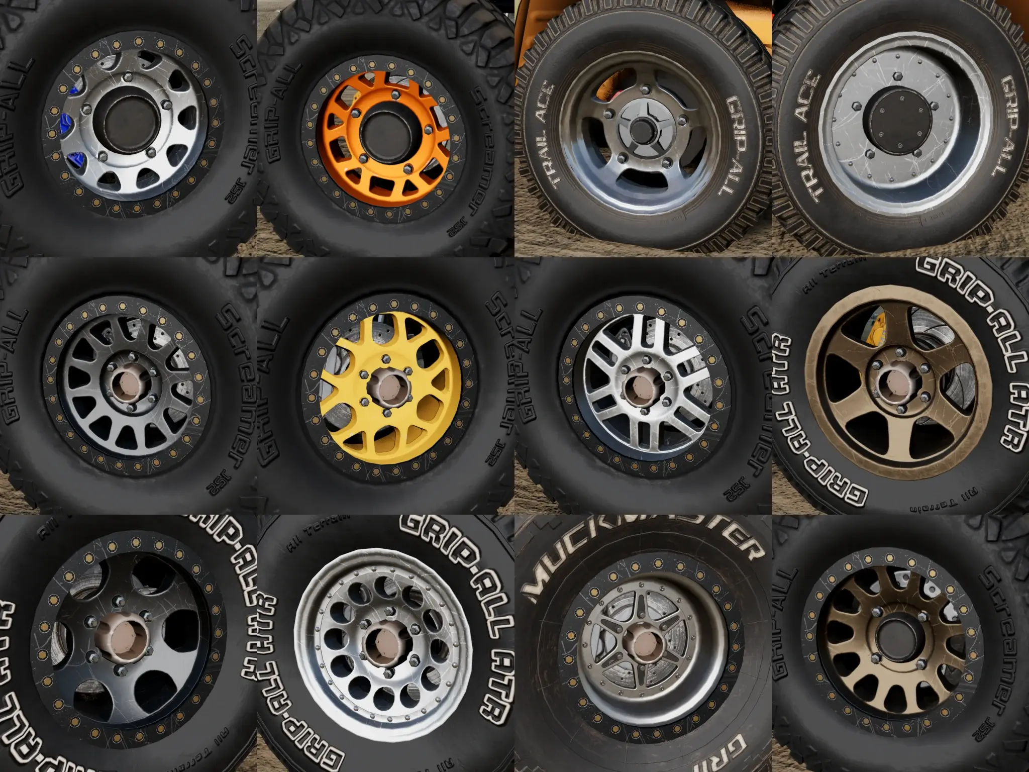 BeamNG.Drive    Trackfab 模块化越野轮胎包_ModFans