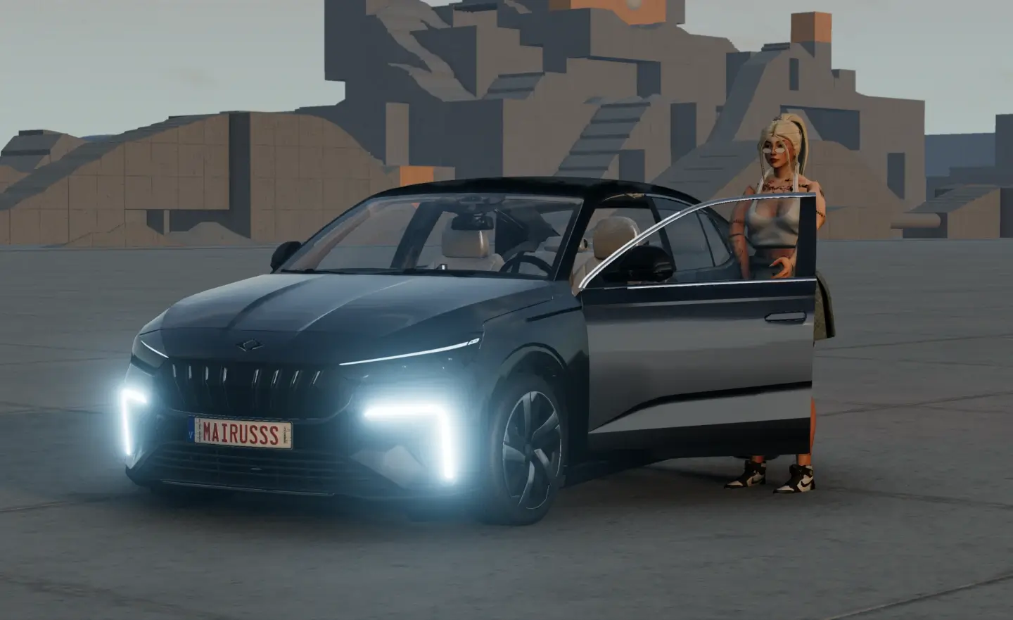 MOD_游戏模组_MOD下载_汽车模拟_泥泞奔驰_BeamNG_modfans