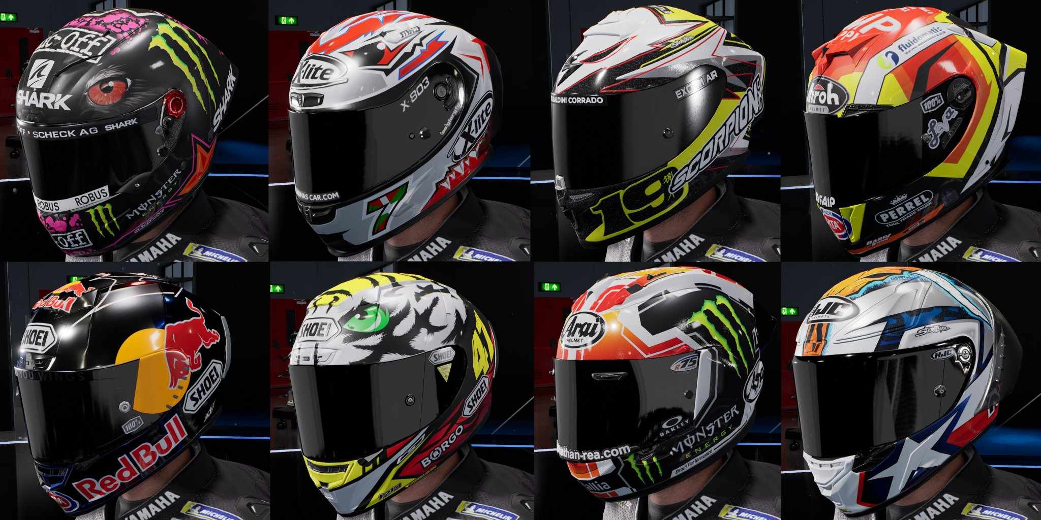 MotoGP 24    现实中的头盔+号码+臀部补丁_ModFans