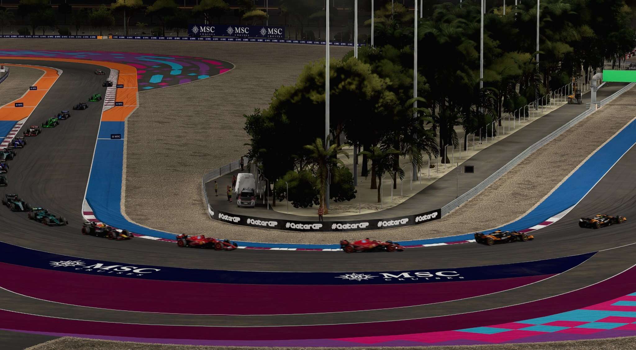 F1 24 卡塔尔卢赛尔国际赛车场真实赞助商_ModFans