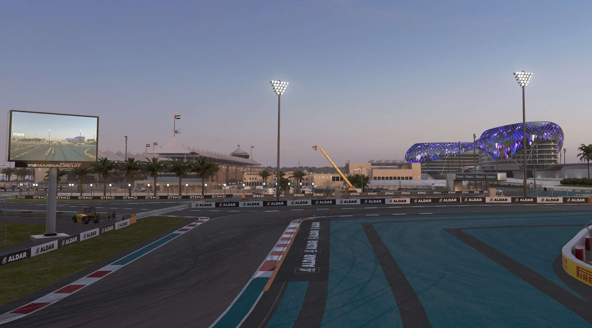 F1 24收官战阿布扎比亚斯码头赛道真实赞助商_ModFans