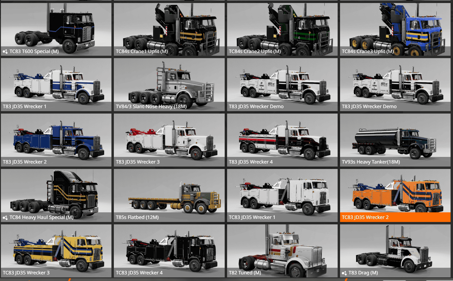 BeamNG.Drive     基于加里夫TC83、TC84s、T83平台的起重机扩展与清障拖吊车扩展_Modfans