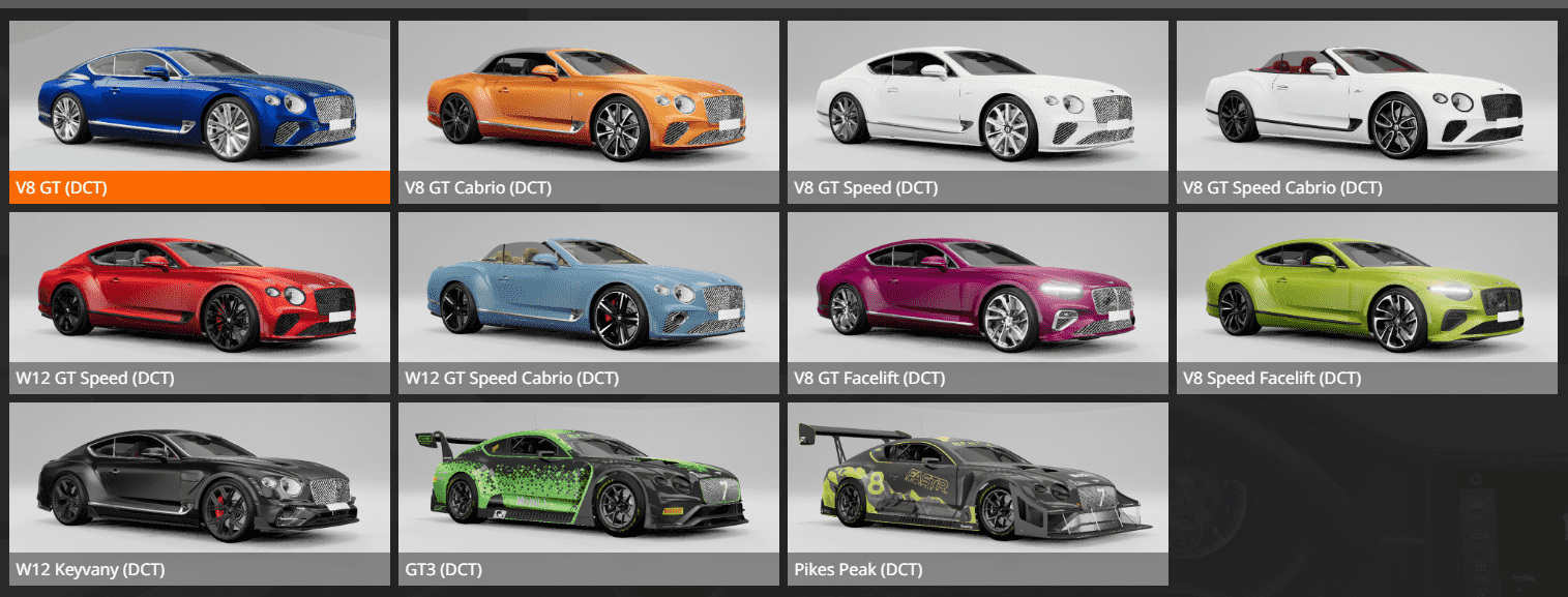 BeamNG.Drive 宾利欧陆 GT 2018（11配置）⚡🚗（顶级车辆模组）_Modfans