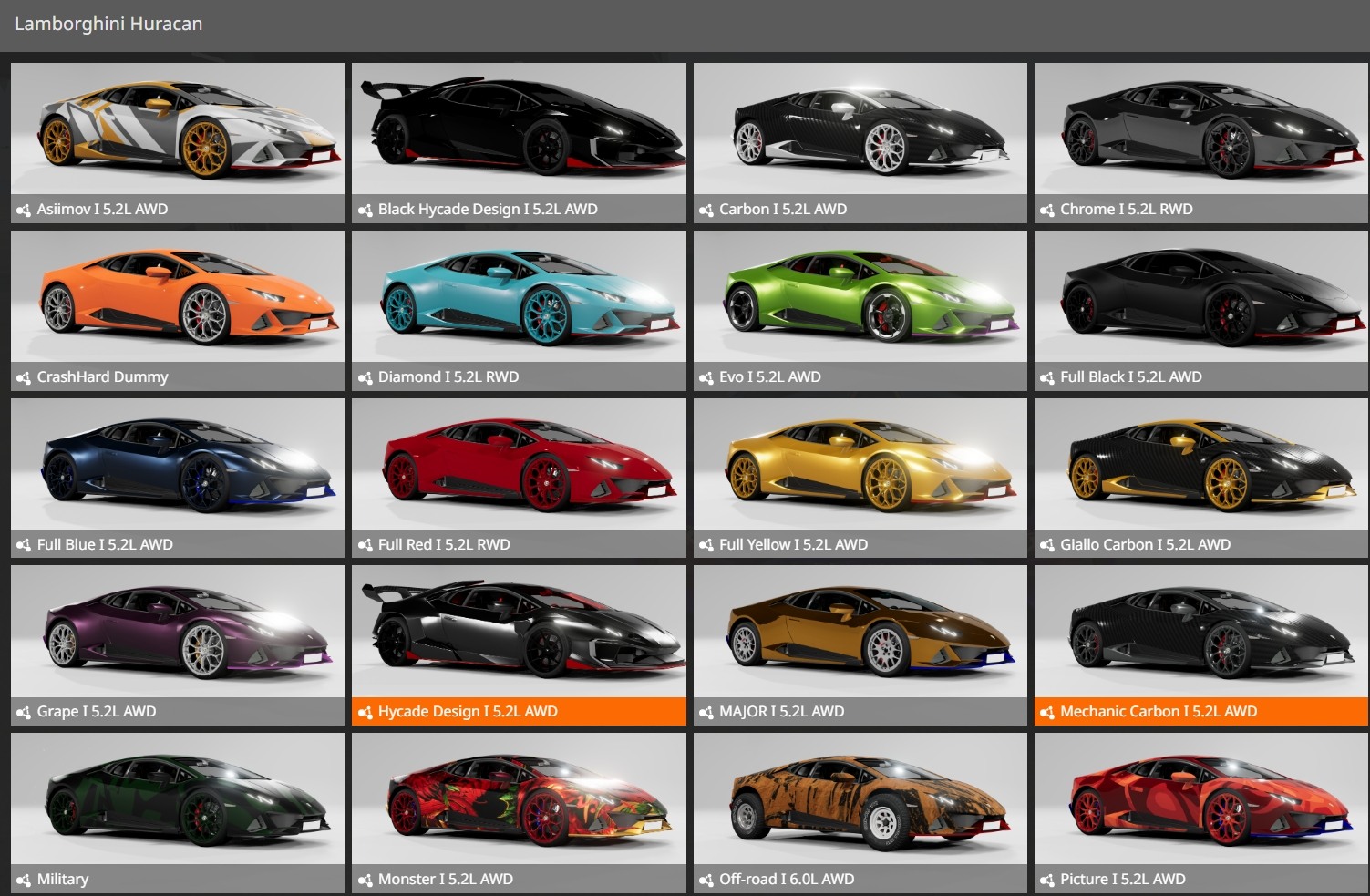 BeamNG.Drive 兰博基尼小牛（飓风）