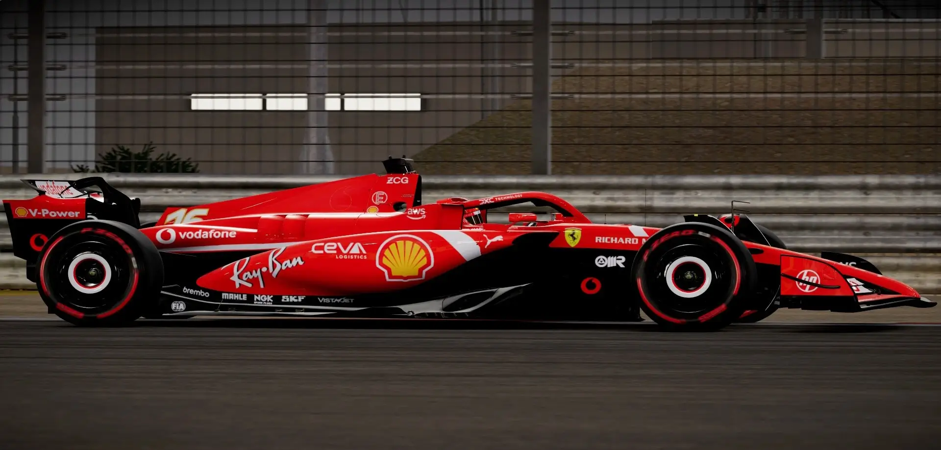 F1 24    法拉利沃达丰终极套件——替换法拉利车队_ModFans