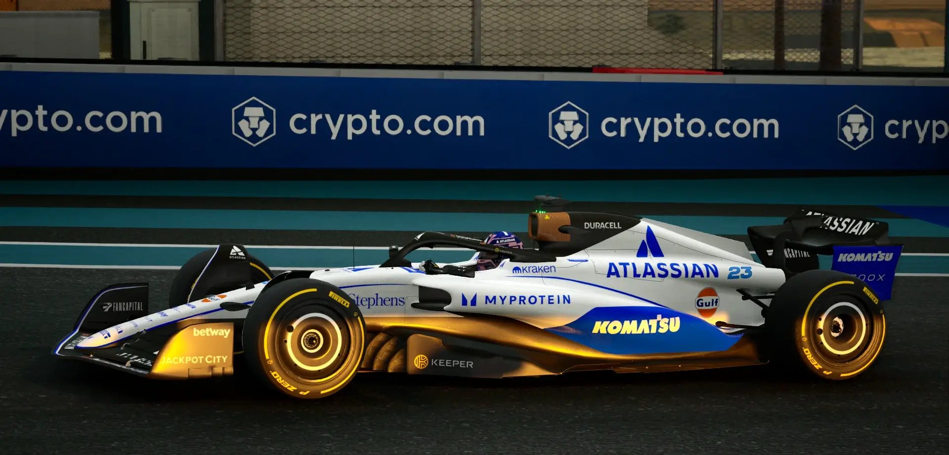 F1车队经理2024   白色威廉姆斯车队涂装  替换原车队