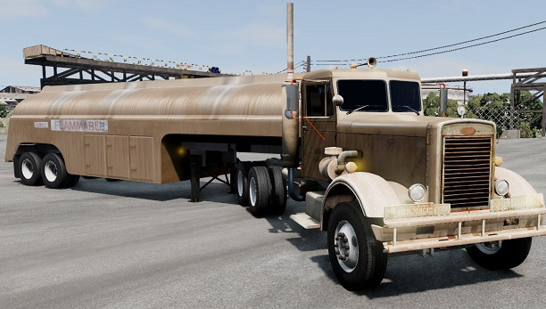 BeamNG.Drive ⚡?《决斗》卡车 1955 Peterbilt 281 v4.30_ModFans