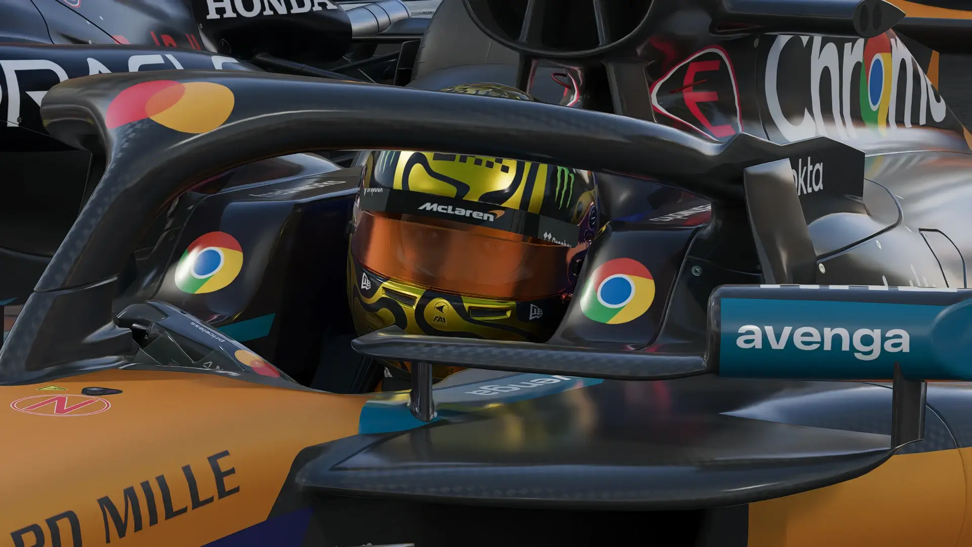 F1 25    兰多诺里斯冠军金色头盔  替换原有头盔