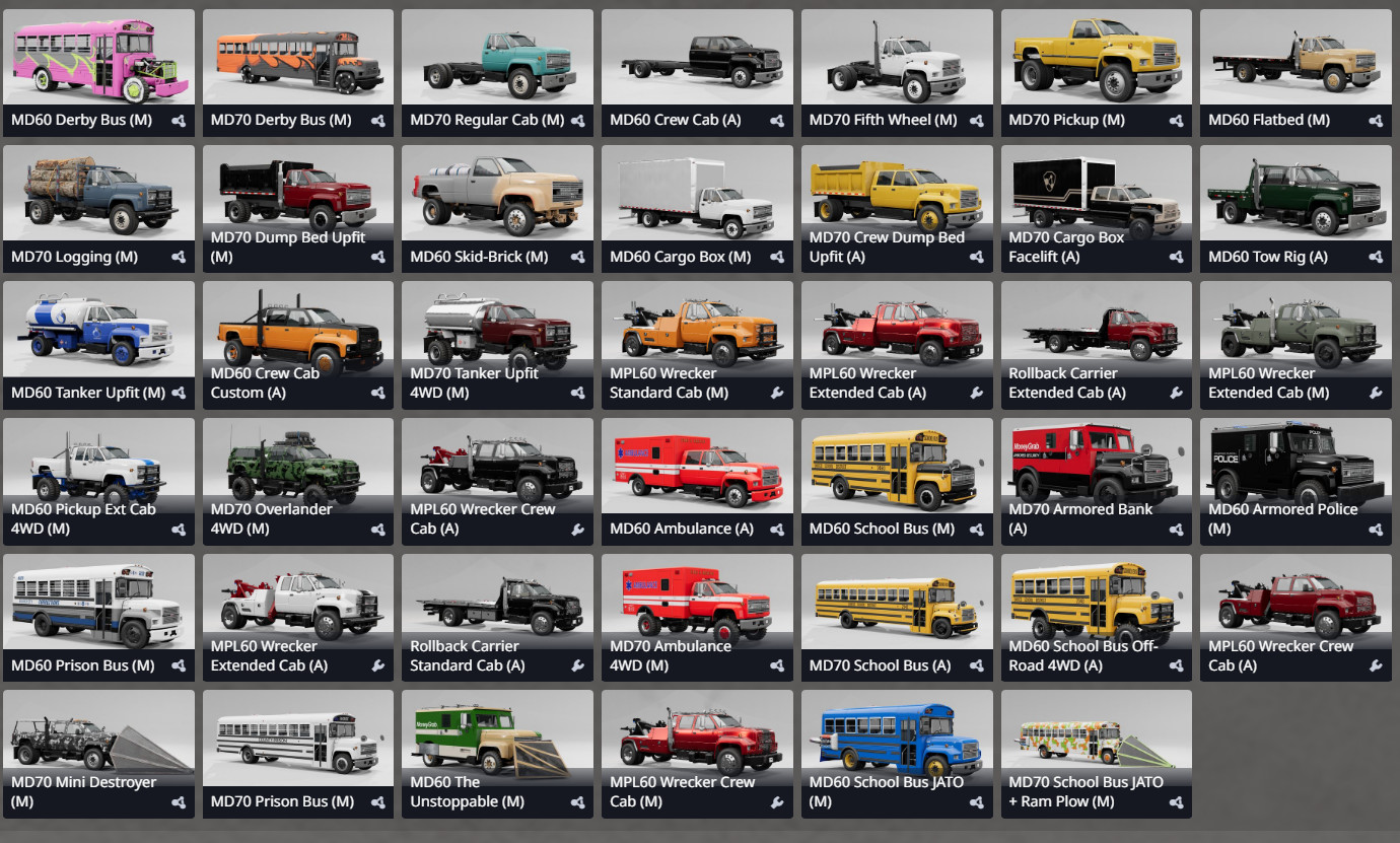 BeamNG.Drive ⚡? FP MD系列 扩展配置包_ModFans