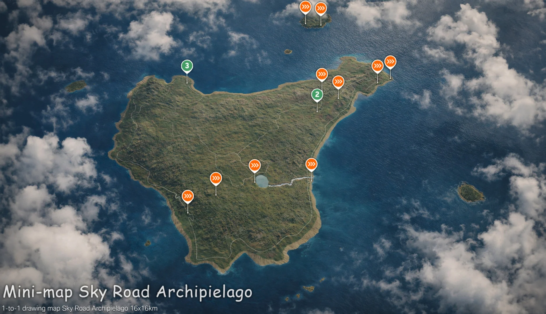 BeamNG.Drive ⚡?️ 天际之路群岛 · 百公里自由远征_ModFans