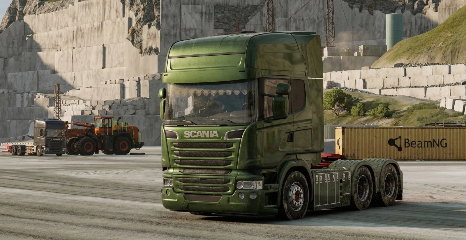 BeamNG.Drive ⚡?斯堪尼亚 Scania Truck R500_ModFans