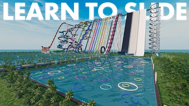 BeamNG.Drive ⚡🗺️ 极限水滑梯终极试炼场-ModFans